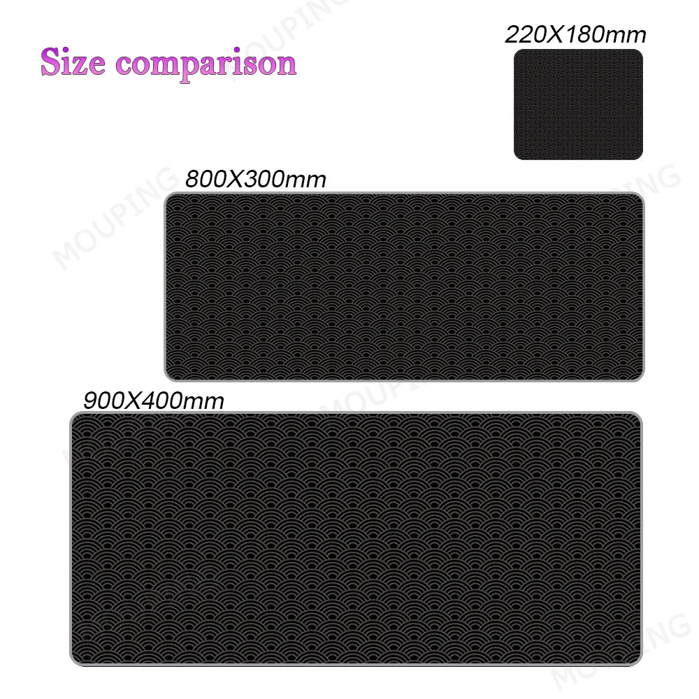 Black Deskmat Carpet Desk Accessories Laptop Gamer Mause Pad White Mouse Pad Large Mousepad 900x400 Office Tables mouse mats