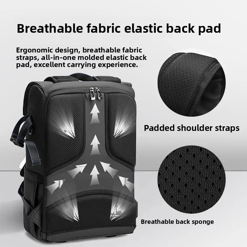 Camera bag - Large capacity double-shoulder photography bag - Camera backpack - Travel and outdoor photography bag