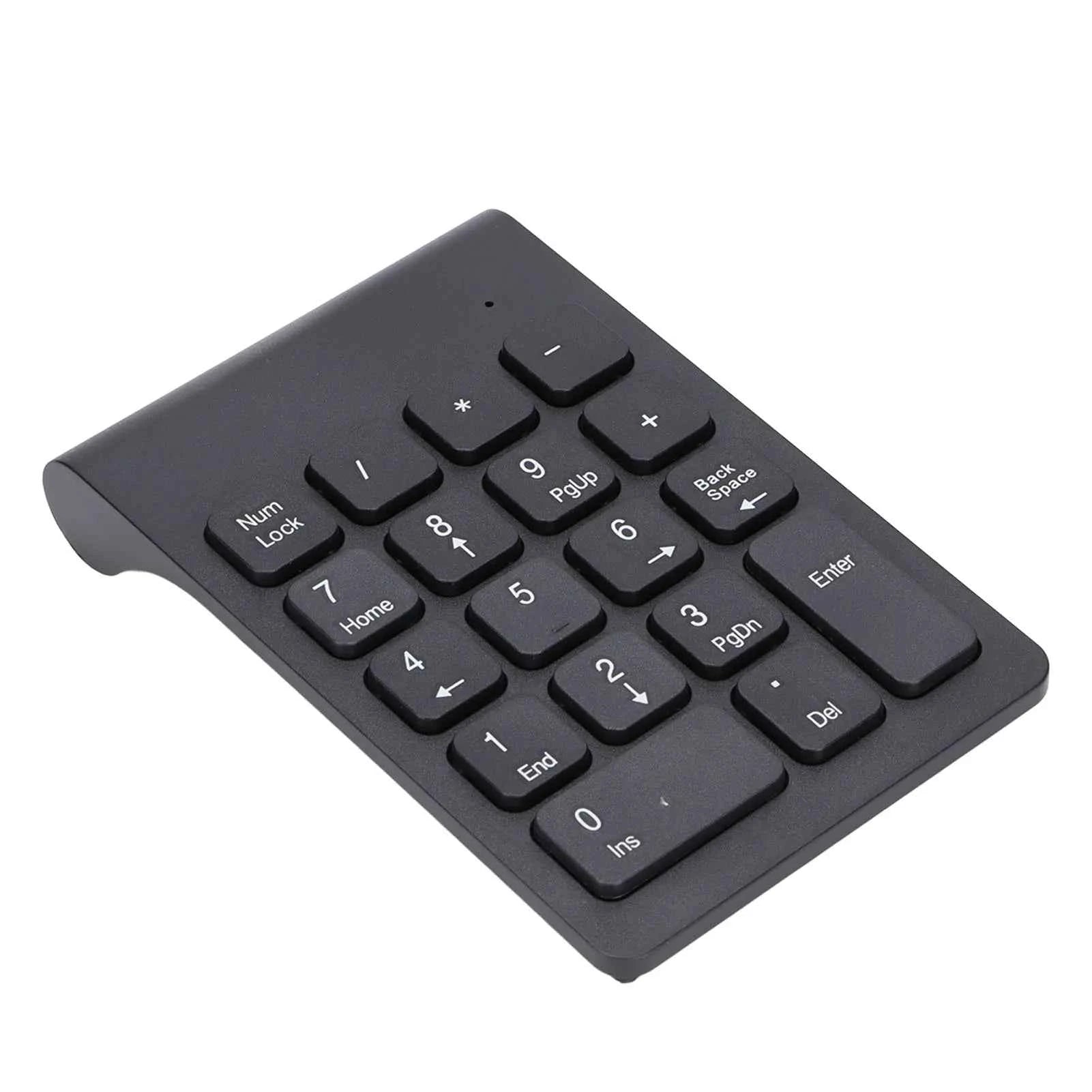 2.4G Wireless Number Pad Mouse Combo 18 Keys Numeric Keypad Digital Keyboard 1200 DPI Sensitive Mouse for Office PC Laptop
