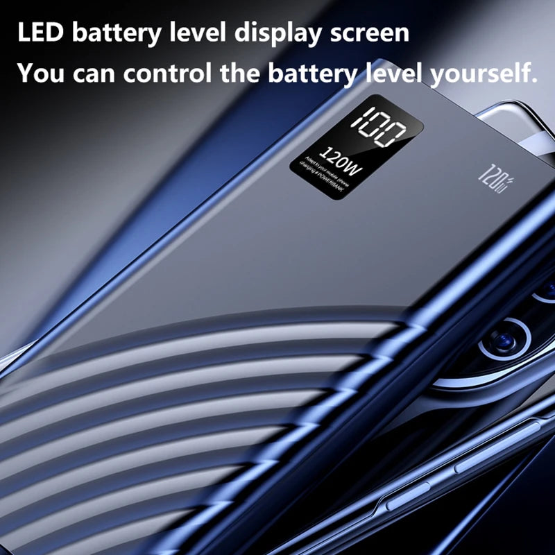 2025 New CCC Certified 20000mAh 74Wh 120W טעינה מהירה Type C Digital Display Magnetic Power Bank for iOS Android