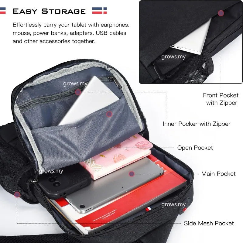 Shoulder Bag for iPad Pro M4 13 12.9 Air6 11 MacBook Air/Pro 13-13.6 inch Notebook MacBook Pro 14 Inch MacBook Air M1 M2 Sleeve