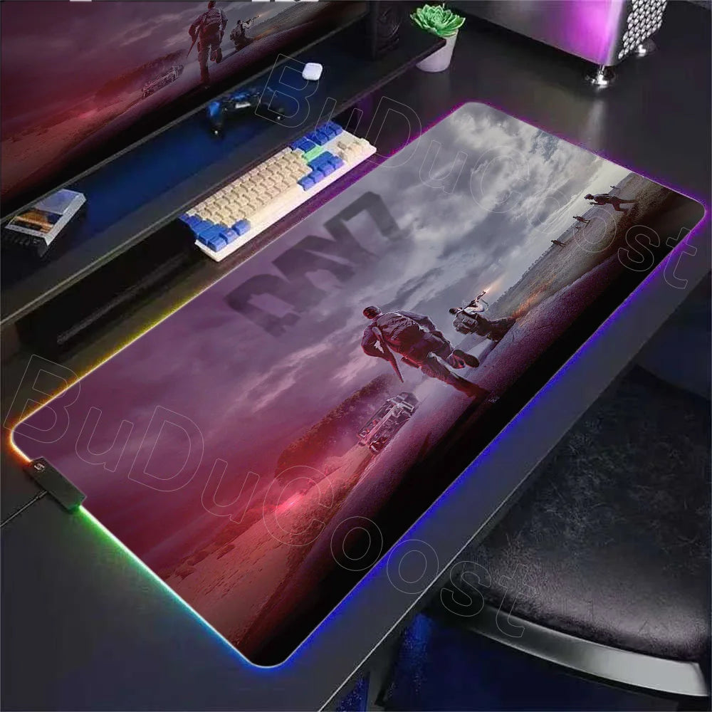 LED D-dayzs Mouse Pad Large RGB Mouse Pad XXL LED Mouse Mat Mousepads Table Pads Keyboard Mats Desk Rug with Backlit Gaming Mats