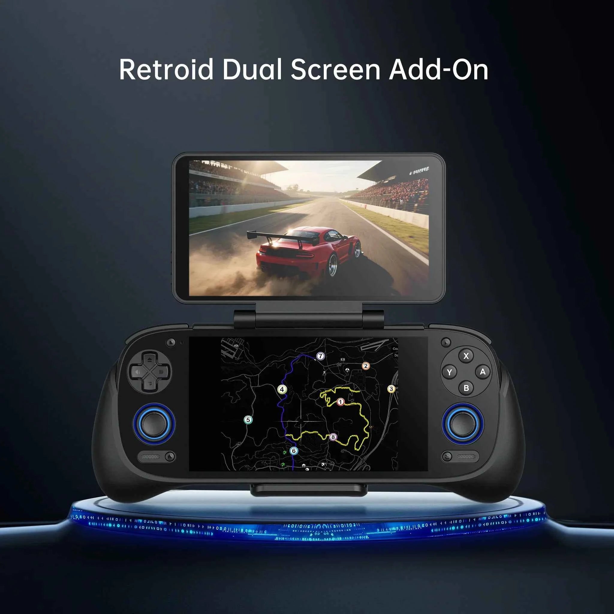 Retroid Dual Screen Add-on Expand 5.5Inch Oled Screen Back Clip Design With TypeC Plug For RP4Pro/RP Mini/RP MiniV2/RP5