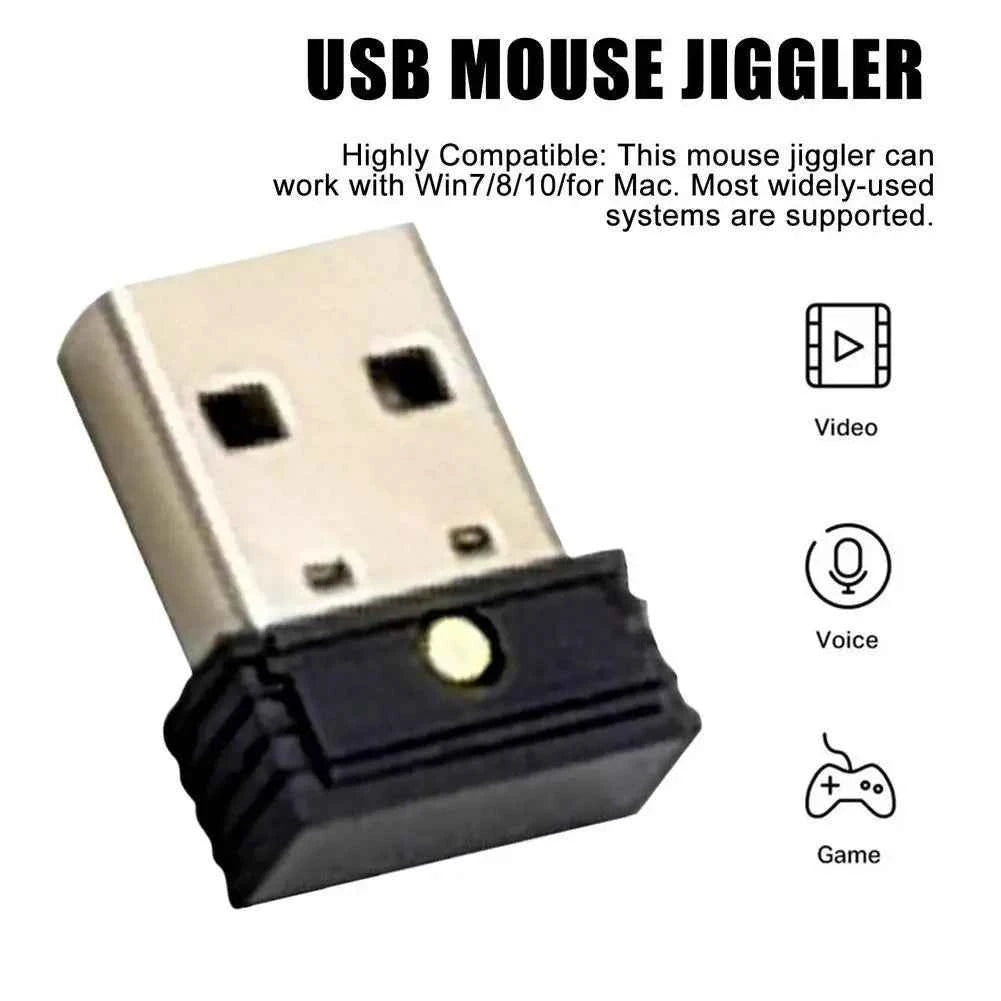 Mouse Jiggler Mover Wiggler Undetectable Shaker USB Port for Computer Laptop, Plug-and-Play Keeps Computer Awake Mouse Movement