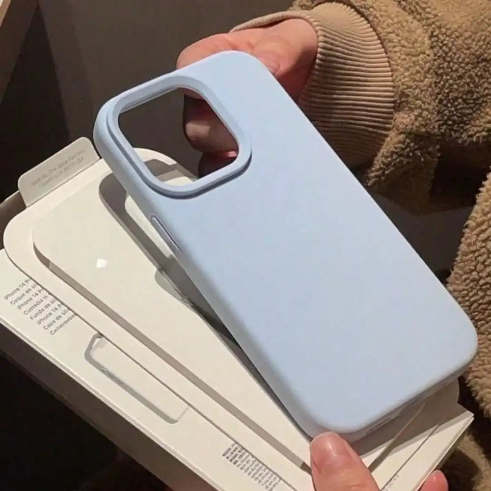 Silicone phone case, soft protective case, shockproof design cover, suitable for iPhone 17/16/15/14/13/12/11 Pro Max Plus