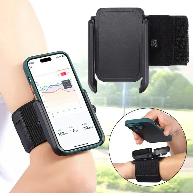 Running Sport Armbands Phone Holder For iPhone 16 15 14 13 12 Pro Max 14 Plus Samsung S24 Ultra Xiaomi Arm Band Bracket GPS Clip