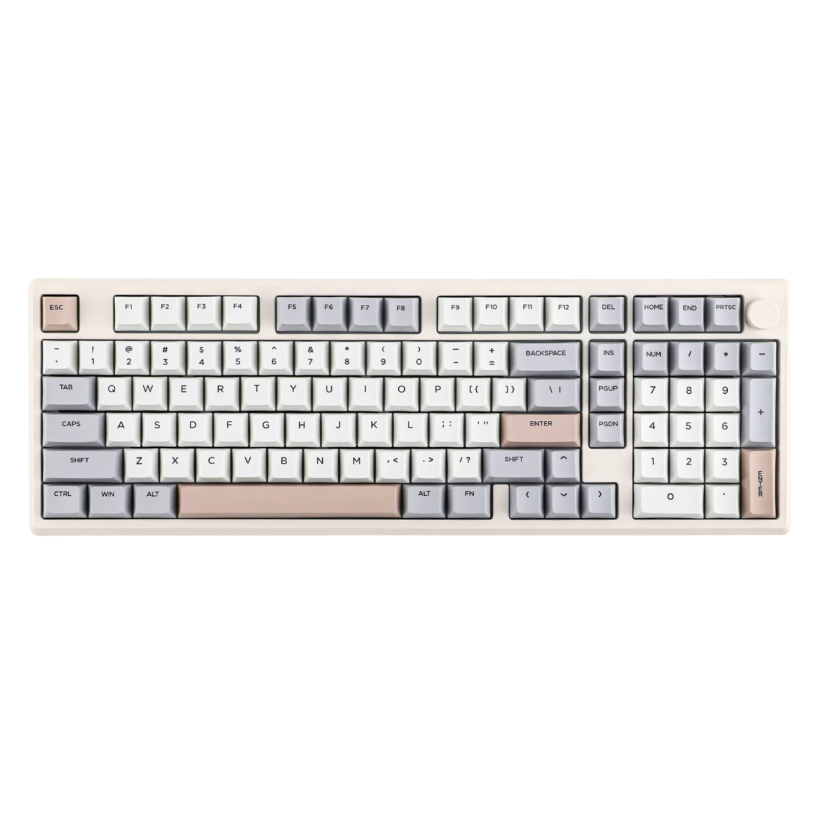 EPOMAKER Galaxy100 1800 ANSI US Layout QMK/VIA Wired/BT5.0/2.4Ghz Aluminum Mechanical Gaming Keyboard with Knob