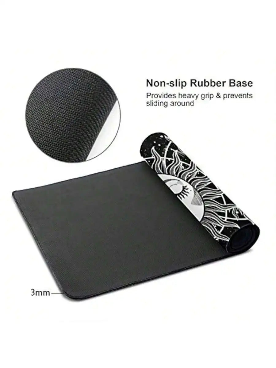 Oversized Gaming Mouse Pad XL Desk Pad With Stitched Edges Non-Slip Rubber Base 80x30cm