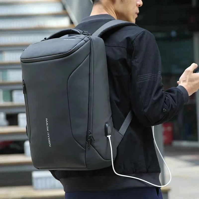 Mark Ryden 2025  Anti-Thief Fashion Men Backpack Multifunctional Waterproof 15.6 Inch Laptop Bag Man USB Travel Charging Bag