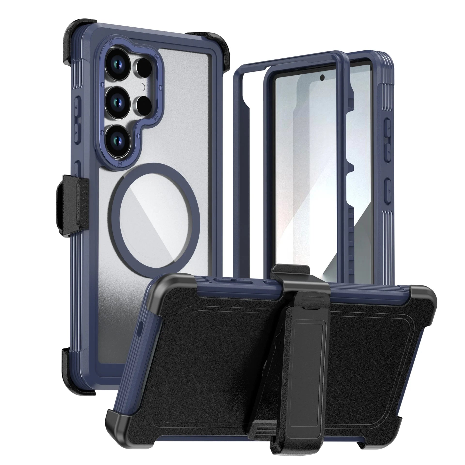 New 3in1 Acrylic for Magsafe Case For Samsung Galaxy S26 S25 S24 Ultra Plus S24 FE A06 A16 A26 A56 A36 A15 Full Protection Cover