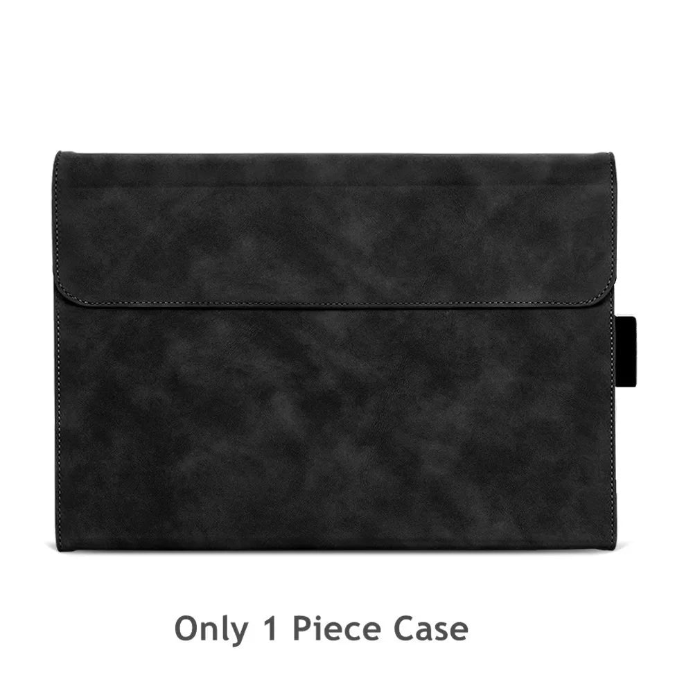 Business Cover for Microsoft Surface Pro 11/10/9 Portfolio Case 13inch Multiple Angle Stand Tpu Shell Compatible with Keyboard