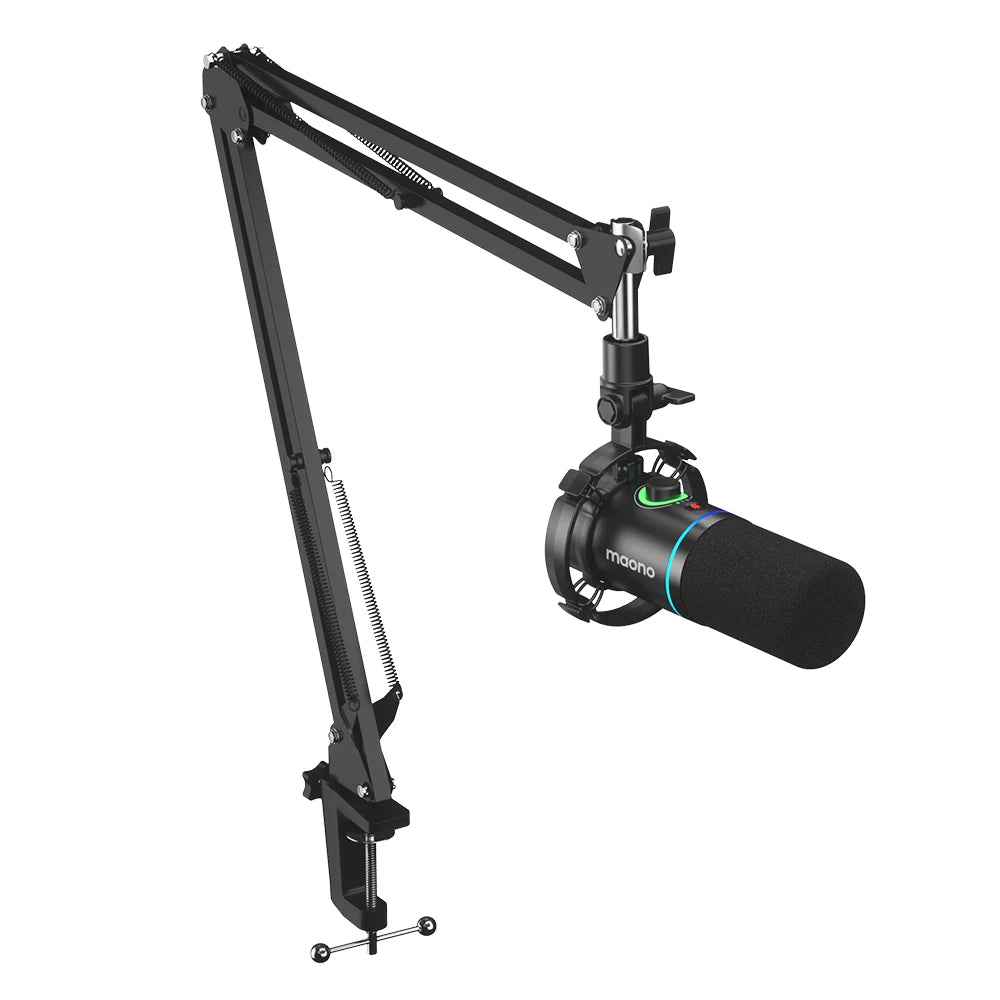 Maono XLR\USB Dynamic Microphone For Gaming Recording Streaming Youtube Metal Mic With Software Tap-to-Mute Gain Knob PD200X - WinSupport Tech