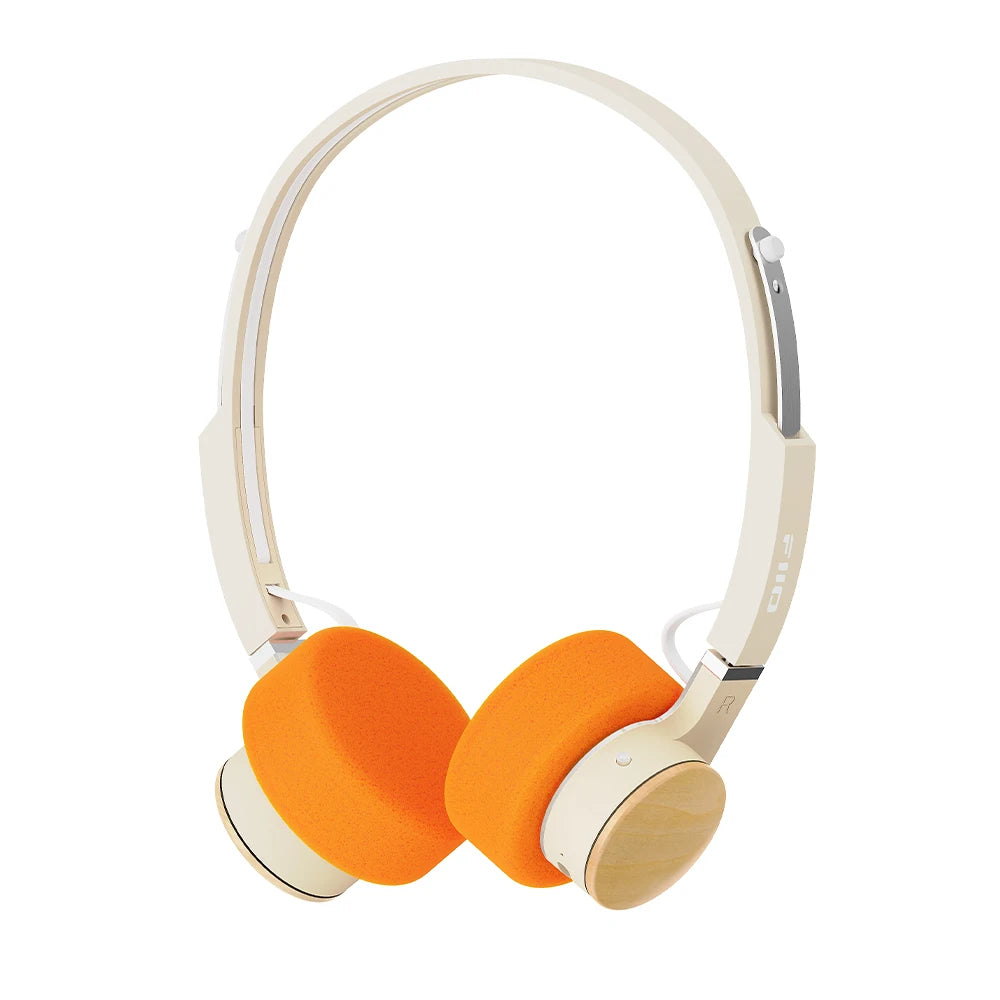 FIIO EH11 On-Ear Bluetooth Headphones, Powerful Bass & LDAC Hi-Res Audio, Lightweight Retro Design, 30H Battery, Dual Device & A