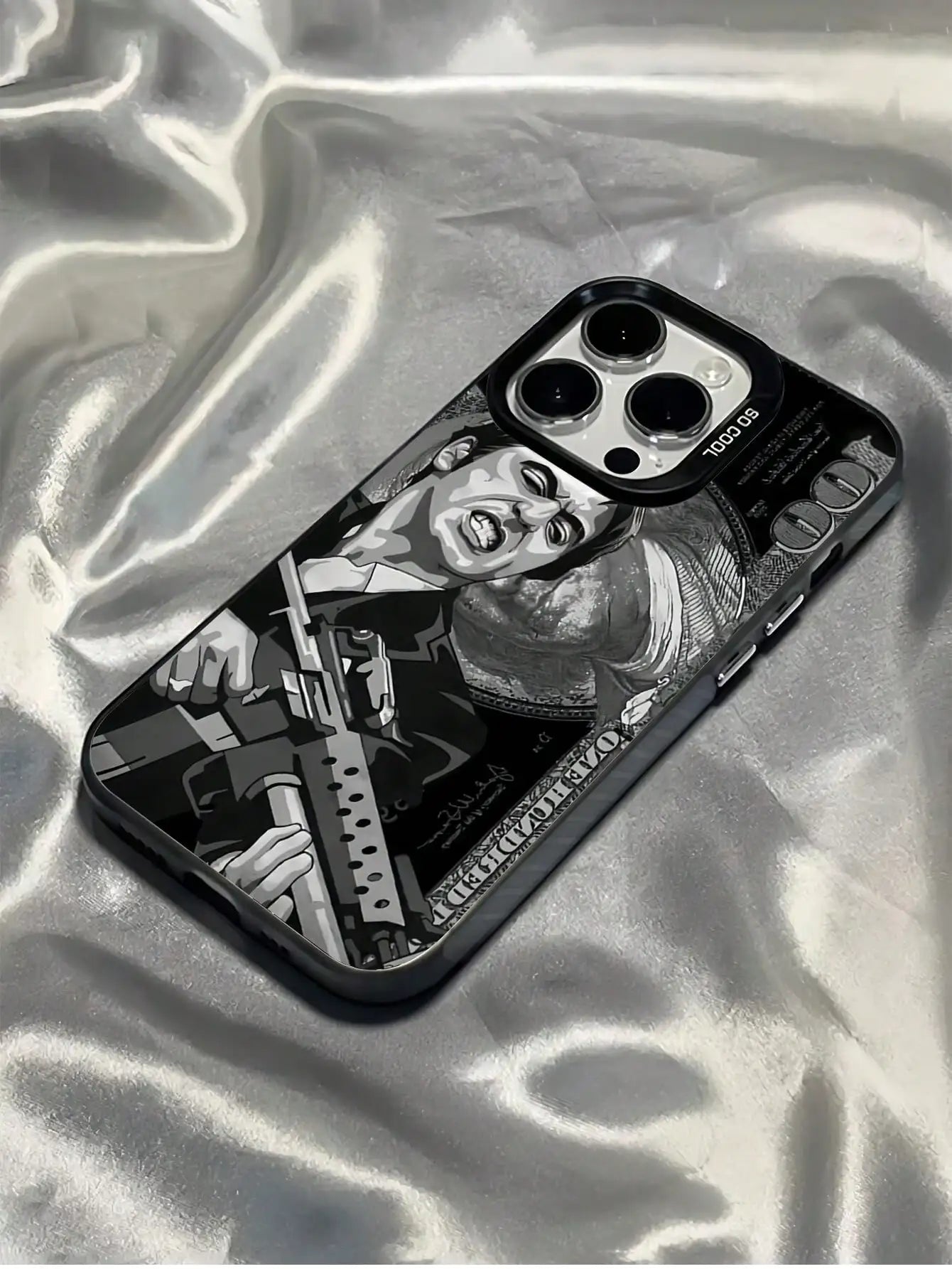 1pc Dog Head Design Phone Case Compatible With IPhone 17 Pro Max, 16 Pro, New 15 Pro, 14, 13, Transparent Electroplated High-End Anti-Fall Full Coverage Phone Case