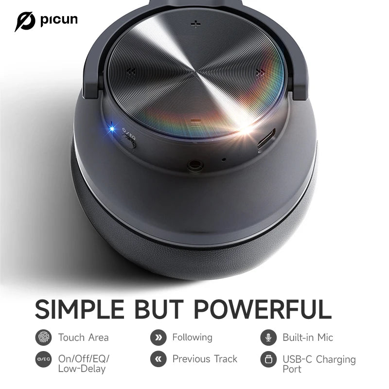 Picun B8 Bluetooth 120H Playtime Wireless Bluetooth Headphones