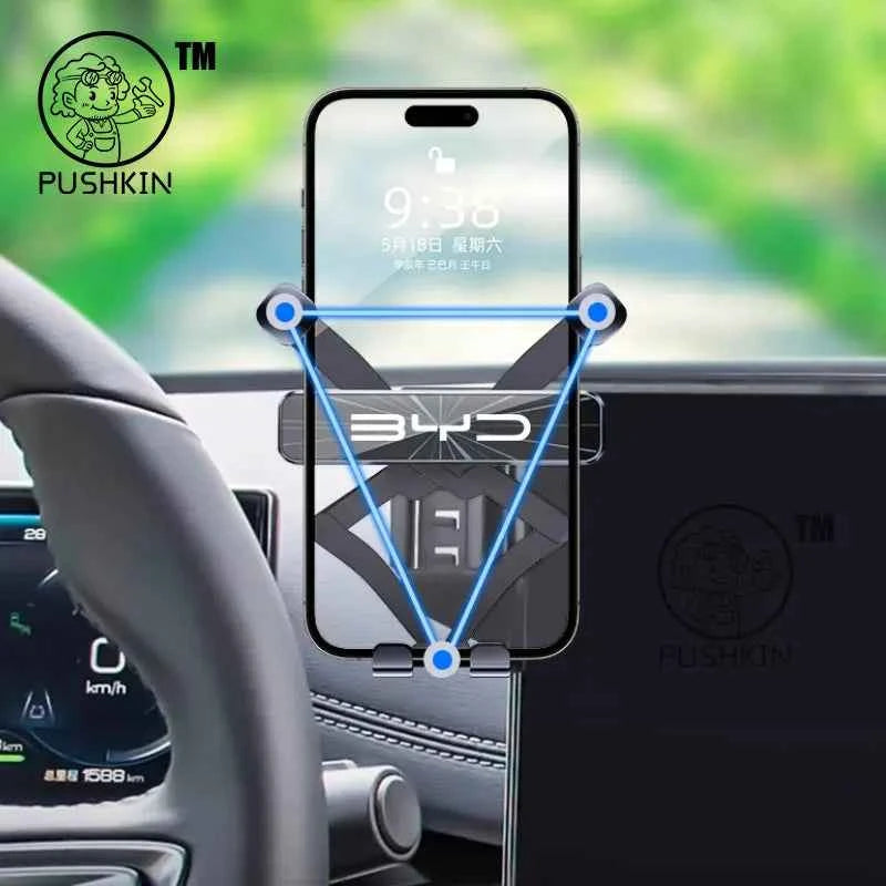 For BYD Seal 6 C6 DMI Touring 2025 2026 Car Styling Mobile Phone Holder Screen Mount Gravity Bracket Stand Modified Accessories