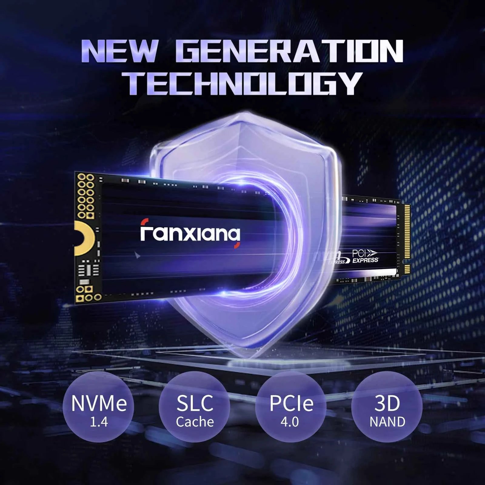 Fanxiang M.2 SSD 7300MB/s 1TB/2TB/4TB M.2 NVMe SSD Drive PCIe4.0 Internal Solid State Drive For PS5 EU US Local Delivery S880