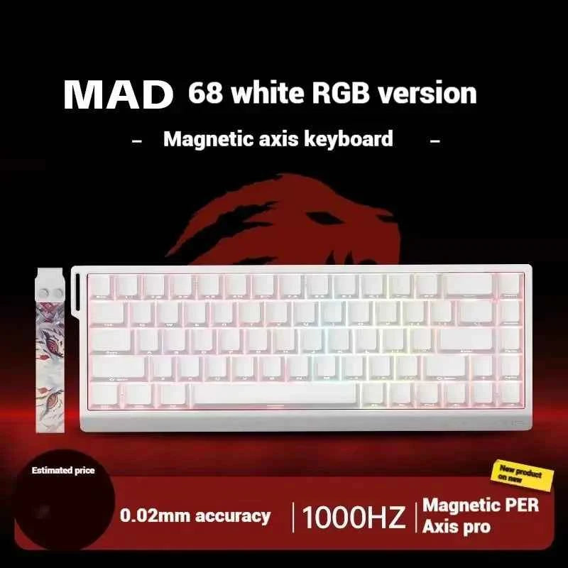 Madcatz Mad60 Mad68 HE 8k Mechanical Keyboard Magnetic Switch Wired 60% 68% Gaming Keyboards Rapid Trigger Rgb Customs Keyboards