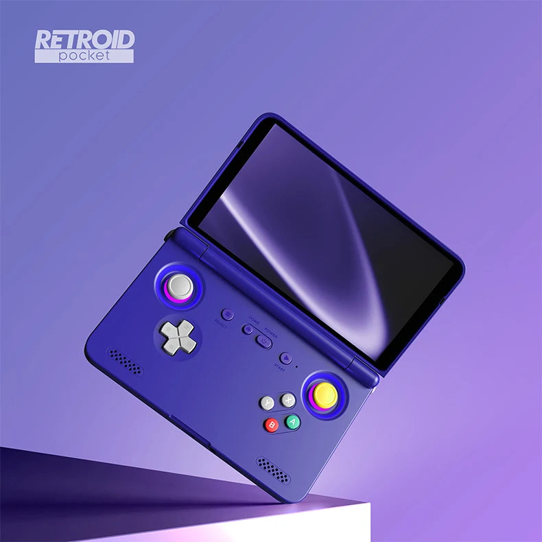 Retroid Pocket Flip2 SD865 5.5”1080p OLED WIFI6 Android Handheld Portable Gaming Console With Hall Rockers Folding Game