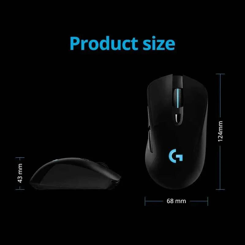 Logitech G703hero Esports Macro RGB Backlit Computer Game Wireless Charging Mouse gamer