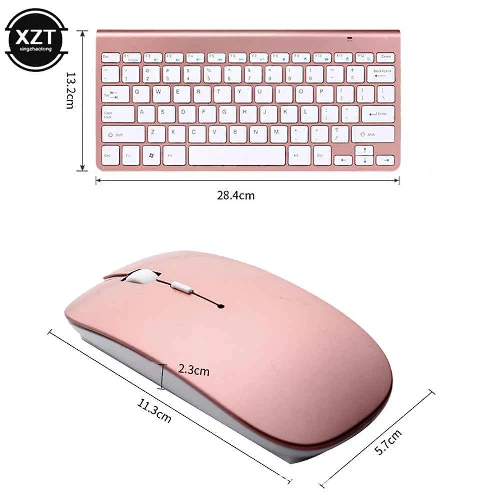 2.4G Wireless Keyboard and Mouse Protable Mini Keyboard Mouse Combo Set For Notebook Laptop Mac Desktop PC Computer Smart TV PS4