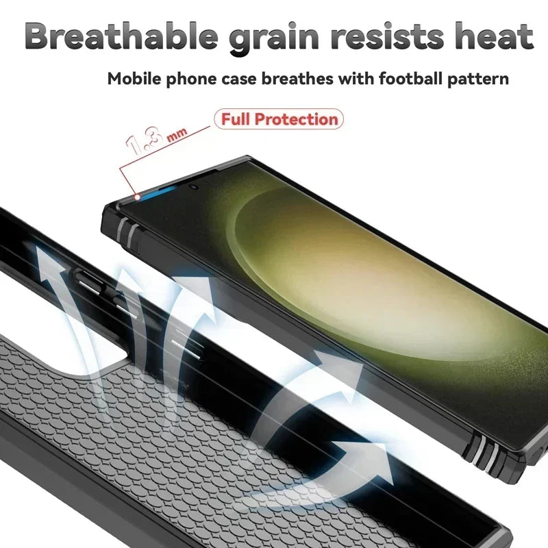 Slide Camera Lens Military Grade Armor Case For Samsung Galaxy S25 Ultra Plus S24FE A16 A06 A26 A36 A56 Holder Ring Stand 2026