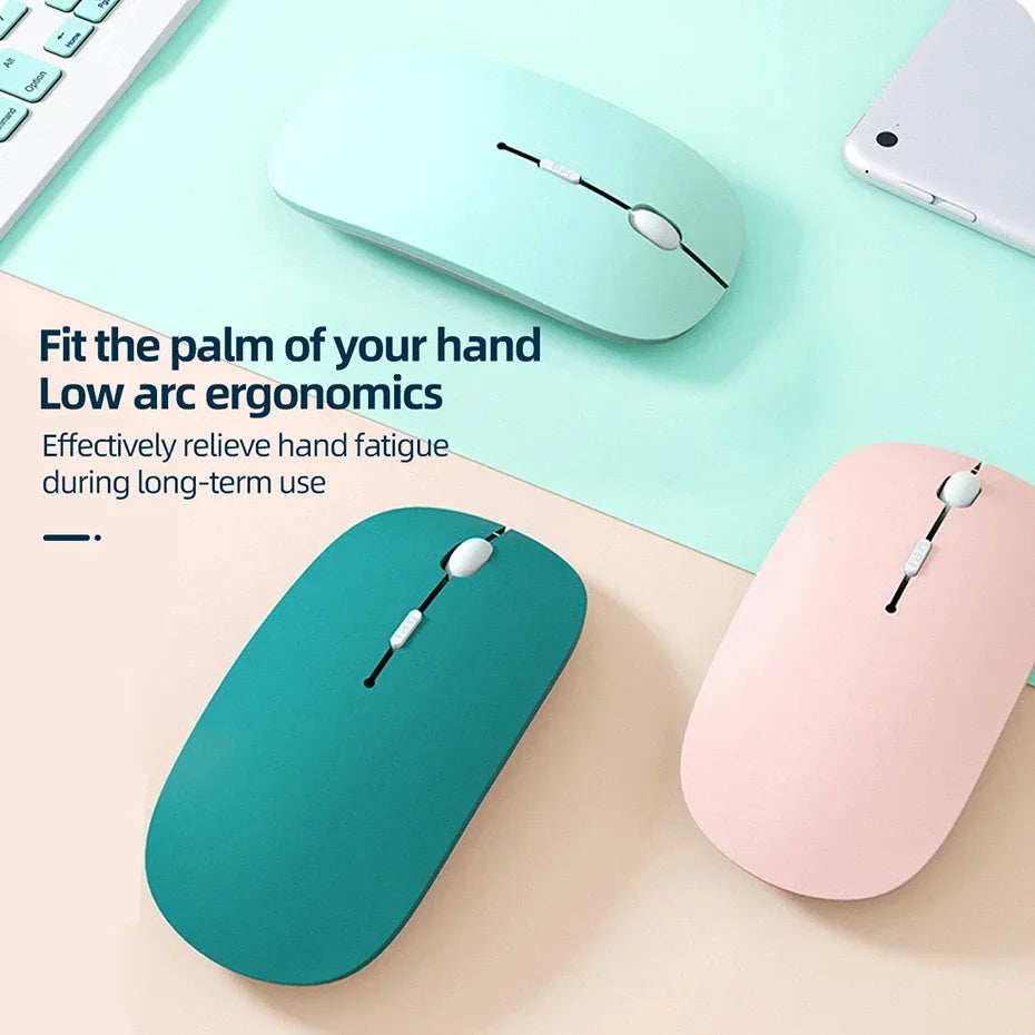 Bluetooth Keyboard and Mouse Combo Slim  Wireless for iPad Mac Android Phone Tablet Laptop Rechargeable Keyboard Battery Mouse