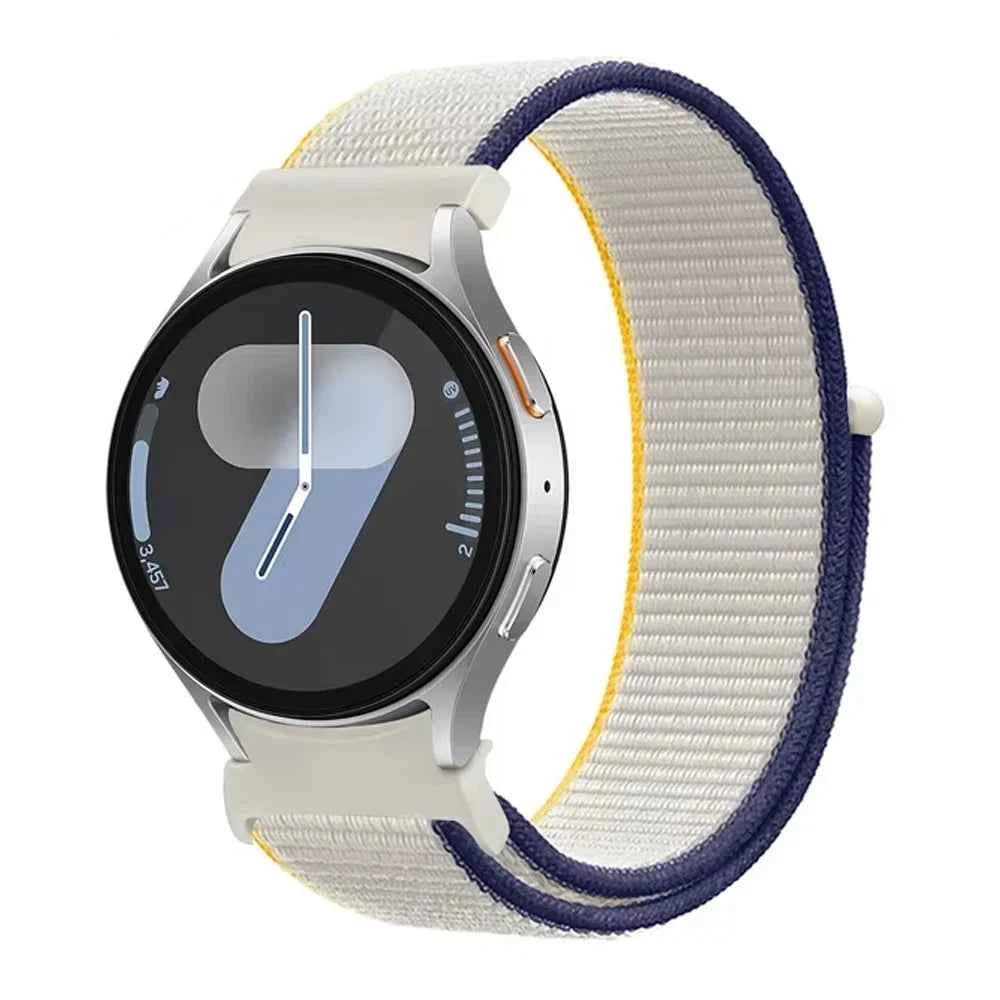Band For Samsung Galaxy Watch 7/6/4/classic/5 pro 44mm 40mm wrist No Gaps Nylon sport loop correa bracelet Galaxy Watch 7 Strap
