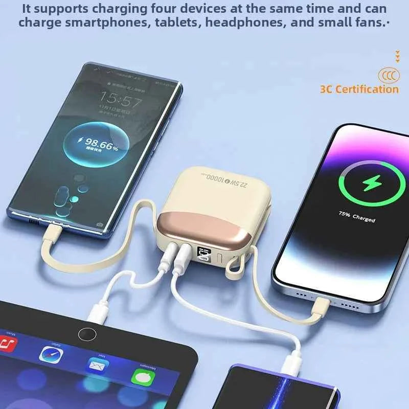 10000mAh Mini Power Bank  Fast Charge Powerbank CCC Chinese Certification External Battery for iPhone Xiaomi Huawei Samsung