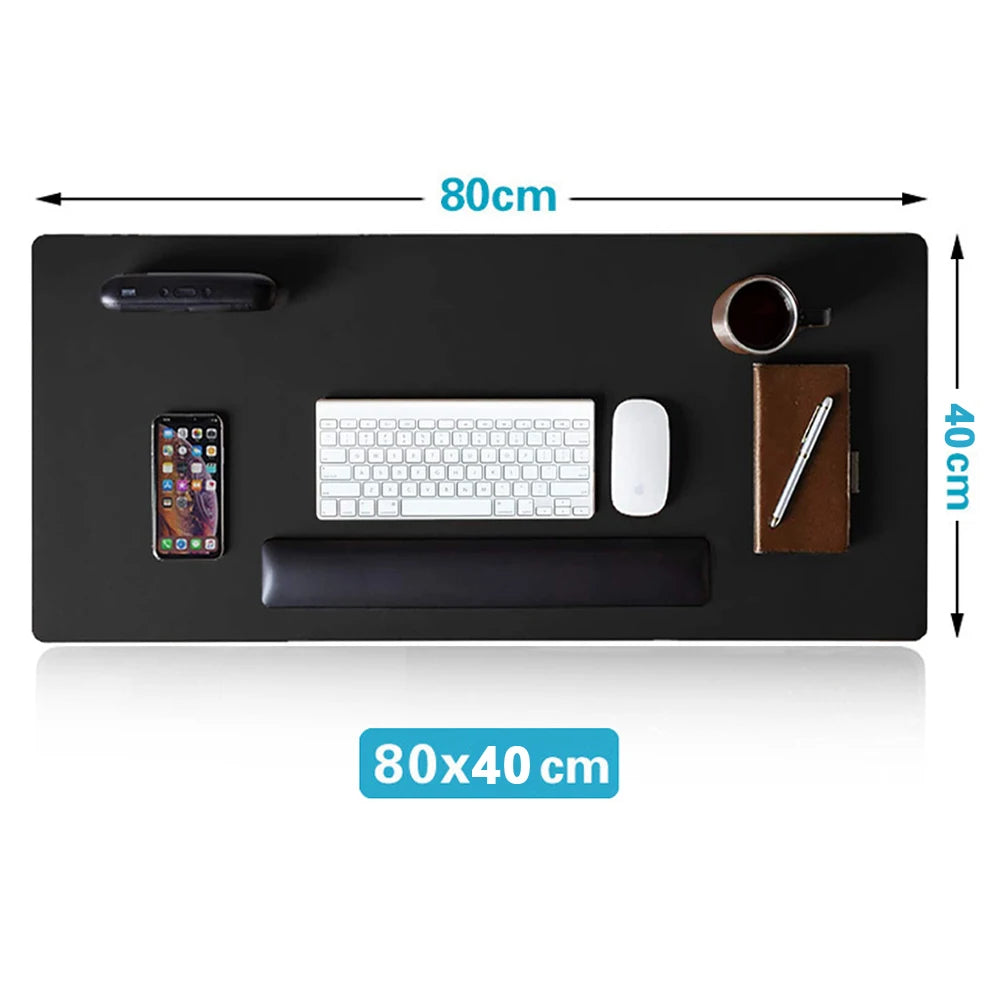 Large Mouse Pad Extra Big Non-Slip Desk Pad Waterproof PU Leather Desk Table Protector Gaming Mouse Mat for Game Office Work