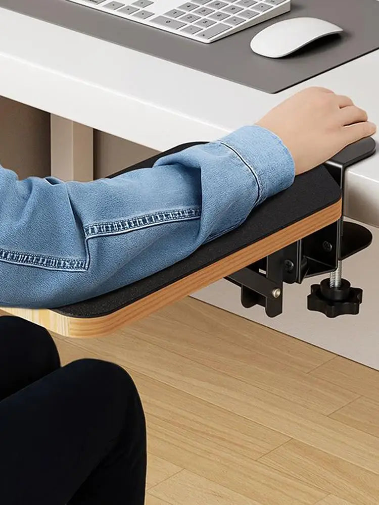 Arm Rest for Desk Computer Desk Arm Rest Pad 90 Degree Adjustable Folding Desk Arm Rest Wooden Wrist Support for Typing Work