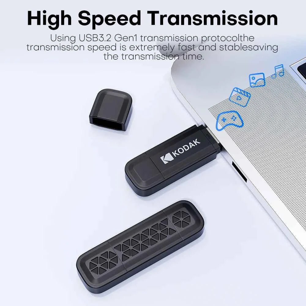 Kodak 2 in 1 USB Flash Drives Type-C Pendrive for Phone 32GB 64GB 128GB USB 3.2 High Speed Dual Memory Stick Pen Drive Pen Disk