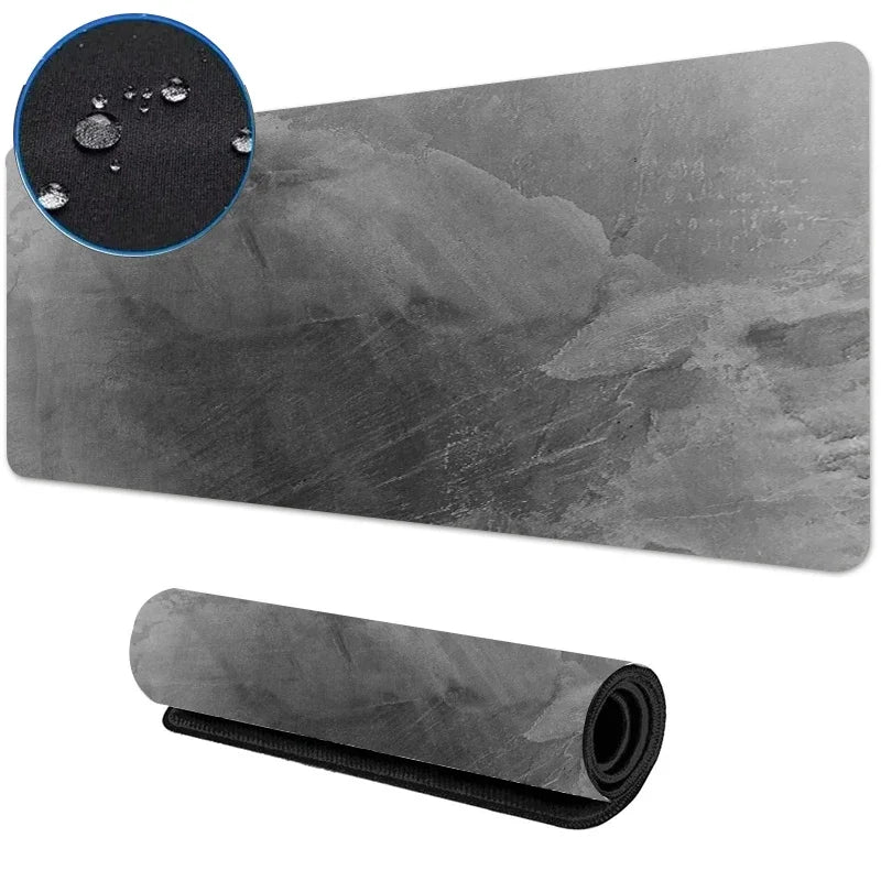 900x400 Gray Textured Tarpaulin Mouse Pad Waterproof Mat Gaming Accessories Control MousePad Gamer Water Proof Cloth Desk Mat