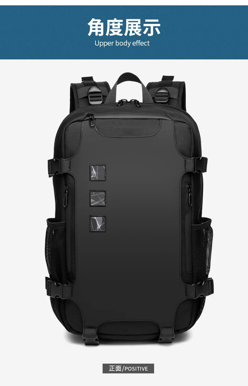 OZUKO Men Backpack Large Capacity 16 inch Laptop Backpacks USB Charging Teenager Schoolbag Male Waterproof Travel Bag Mochilas