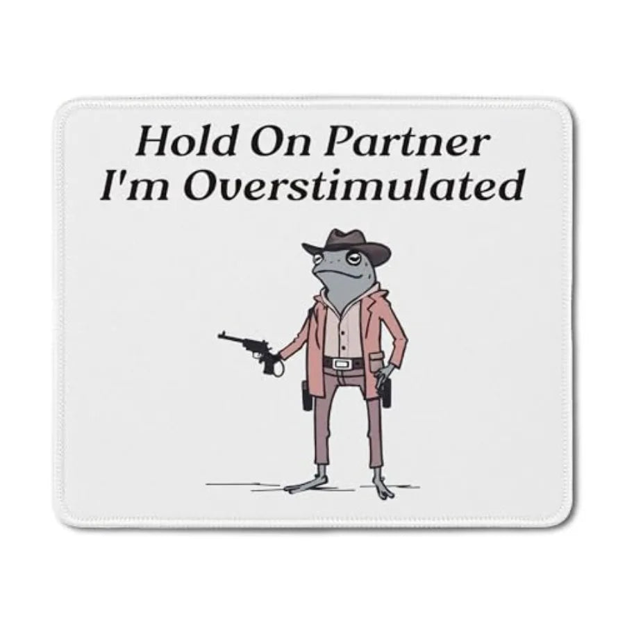Funny Opossum Mouse Pad, First of All I'm a Delight Opossum Mouse Pad for Desk Home Office Computers Laptop, Funny Opossum Gift