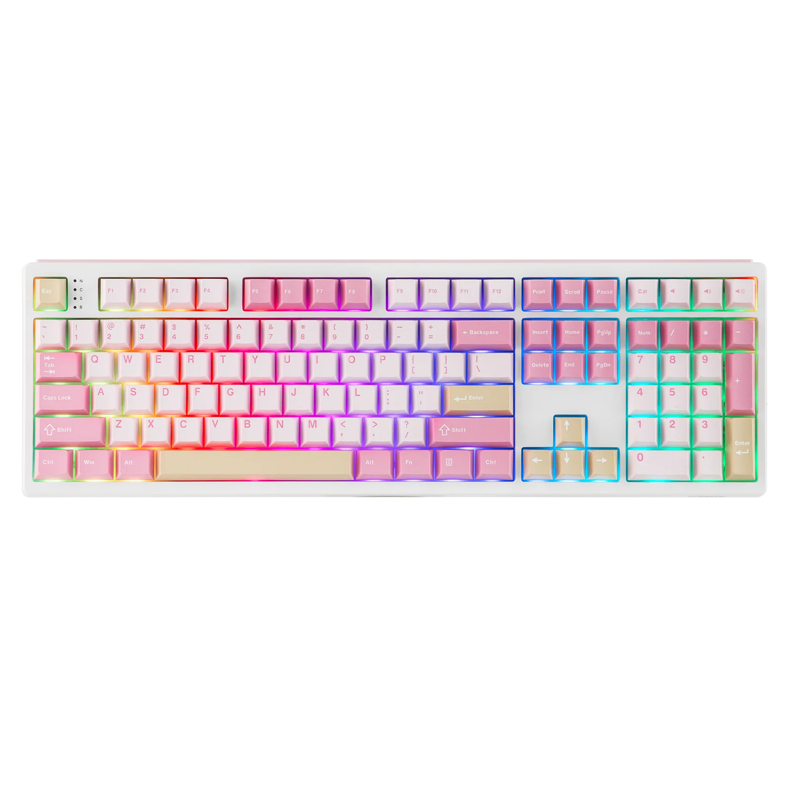 EPOMAKER TH108 100% Full Size Gasket Wired/BT/2.4Ghz Wireless NKRO Mechanical Gaming Keyboard 10000mAh Battery RGB Backlit