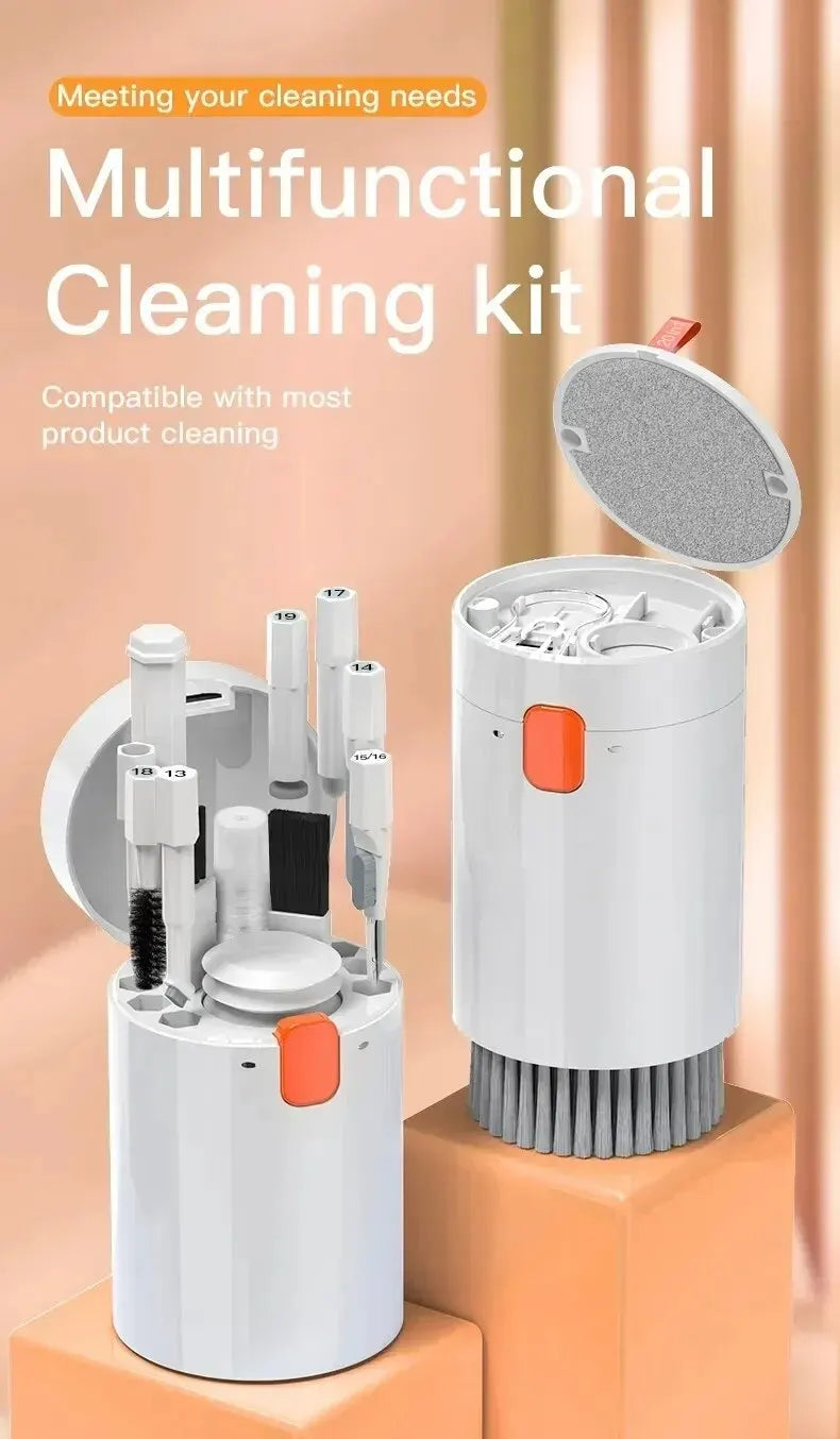 20-in-1 Cleaner Kit Computer Keyboard Brush Earphones Cleaning Pen Screen Cleaning Spray Bottle Cleaning Tools Keycap Puller Set