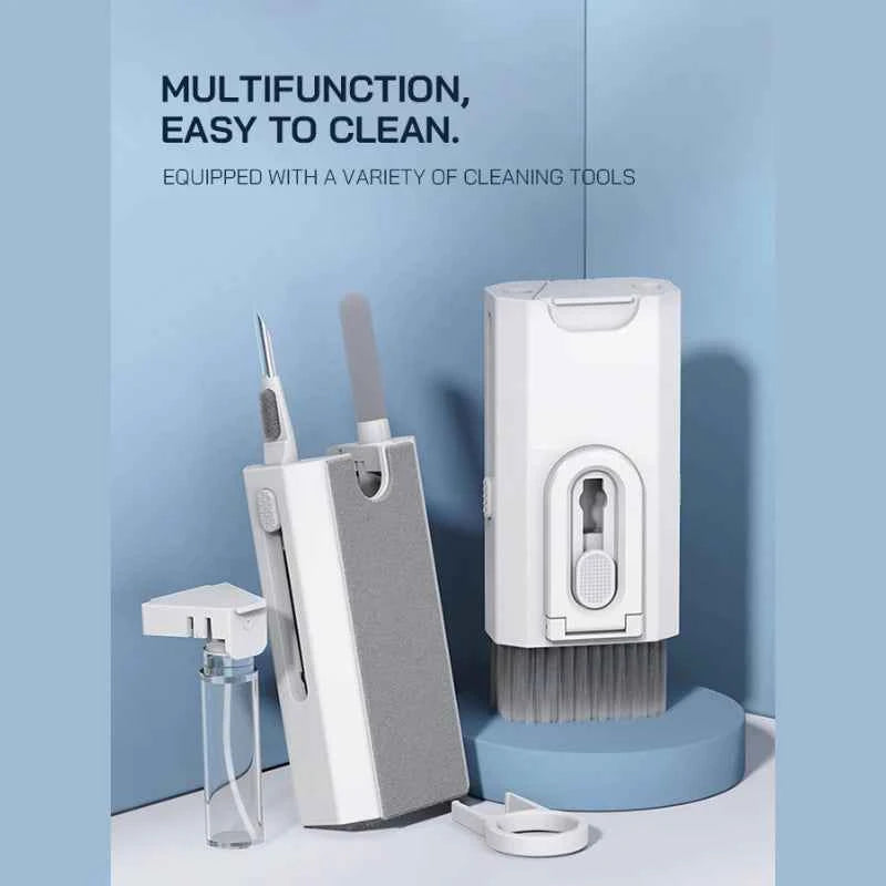8 In 1 Cleaning Kit Keyboard Cleaner For AirPods Camera Phone Cleaning Tool Keycap Puller Set Screen Brush Earphone Cleaning Pen