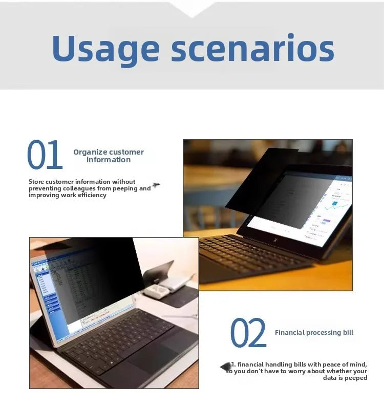 Pro11/10/9/8anti reflective and anti-blue protective film suitable for Laptop7/6/5/4computer anti peep film on Microsoft surface