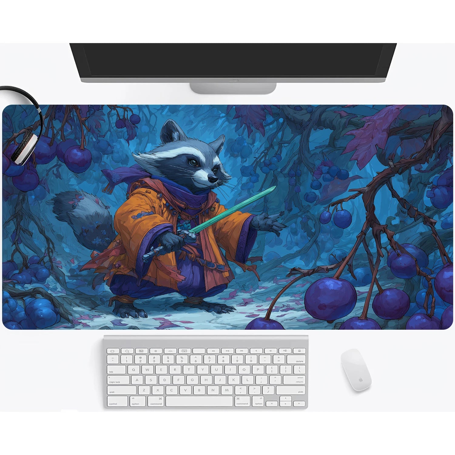 Magic playmat gathering gaming mats Frog Wizard theme anime desk mat Desk accessories 35X60cm mouse mat Raccoon tapete magic mat