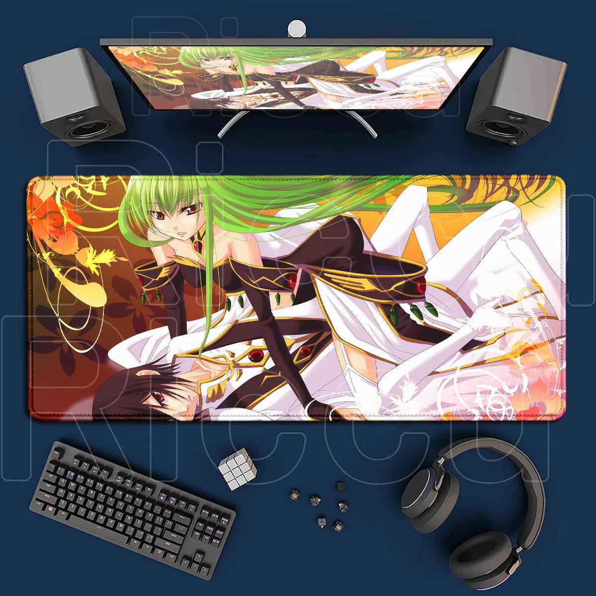 Code Geass Desk Mouse Pad XXL HD Printing Laptop Keyboard Mat Table Protector Carpet PC Gaming Accessories Lelouch CC Pretty Rug