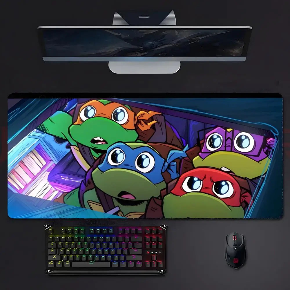 anime classic Teenage M-Mutant N-Ninja Turtles TMNT Mouse Pad Mousepad Large Gaming LockEdge Thickened PC Table Desk Mat
