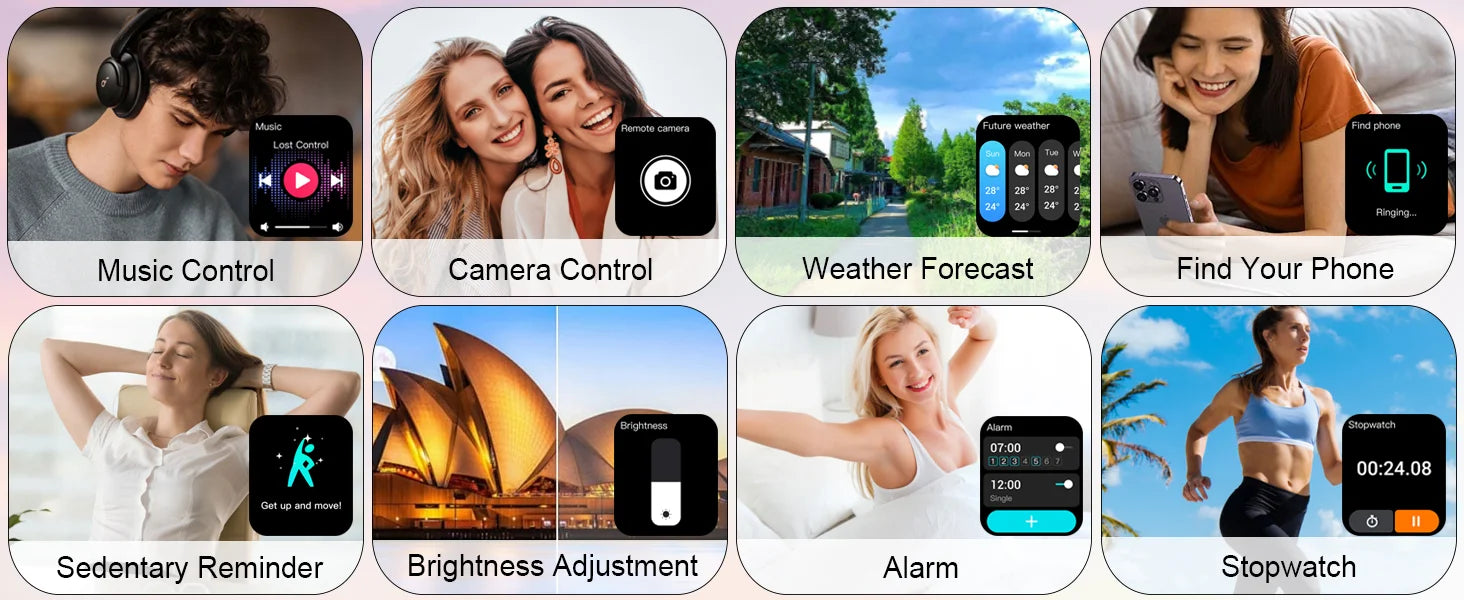 Smart Watch(Answer/Make Calls), 1.96