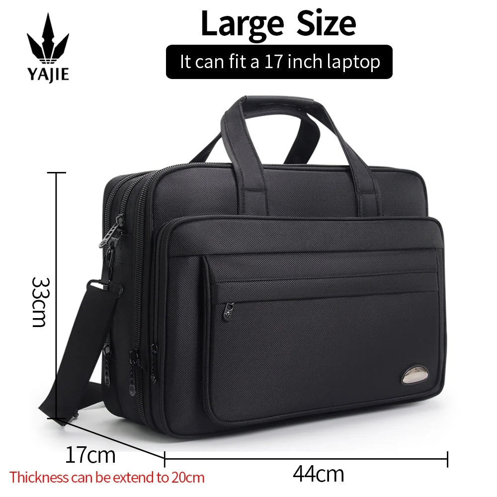 Large Capacity Briefcase Bag Men Business Bag 15.6 inch 17