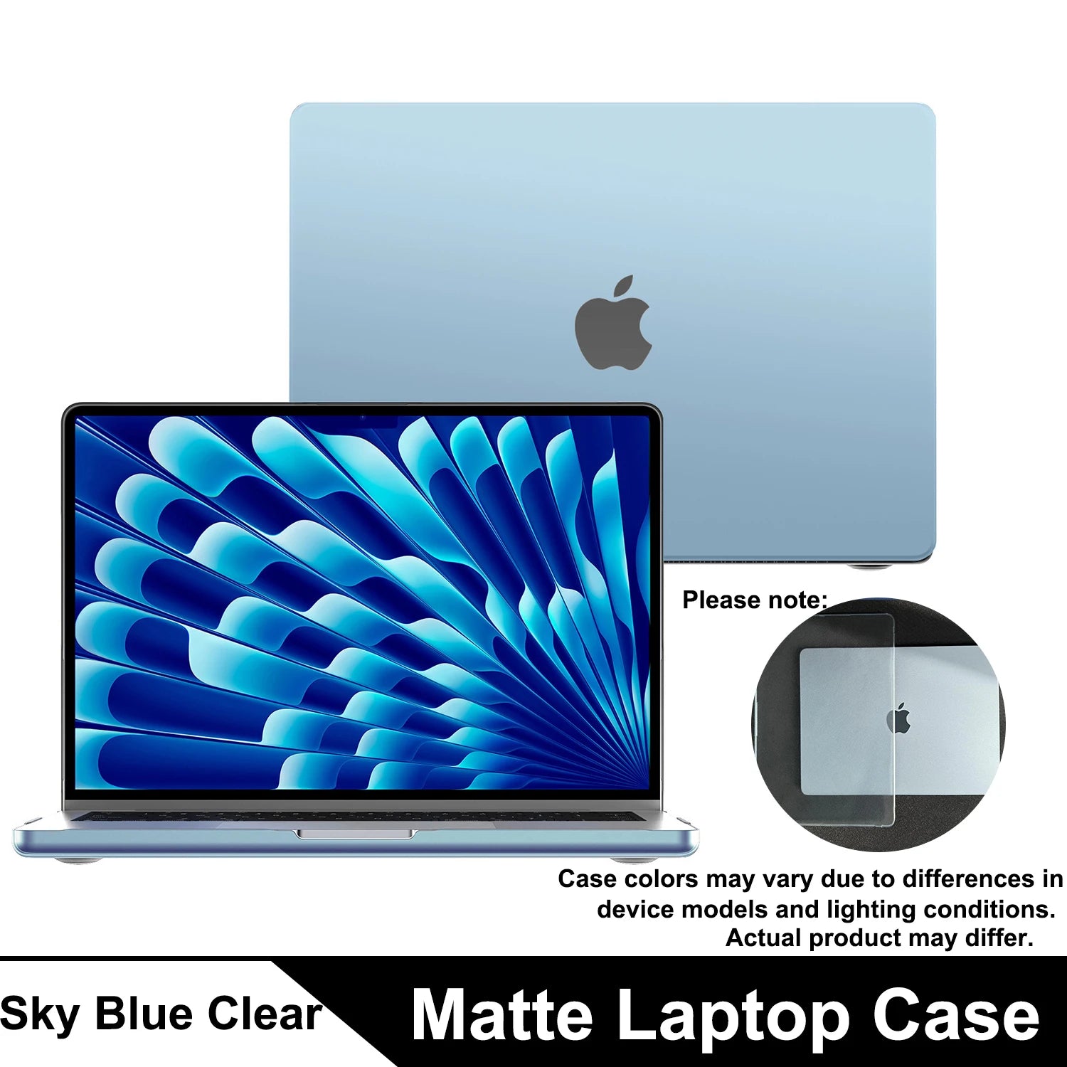 Matte Case For MacBook Air 13.6-inch (M5/M4/M3/M2, 2022–2026 A3449 A3240 A3113 A2681),  Protective Matte Cover for Mac Air 13.6