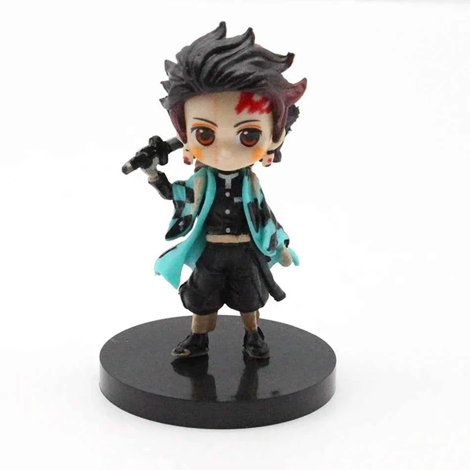 Demon Slayer Mini Figurine 6pcs/12pcs/Sets Kimetsu No Yaiba Small PVC Dolls Desktop Decoration