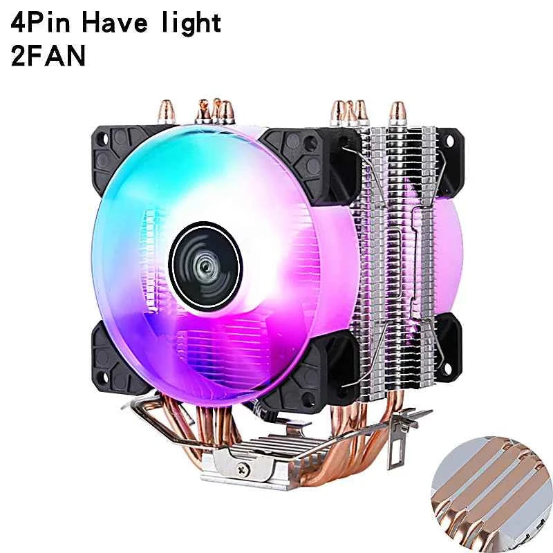 CPU Radiator PC 2/4/6 Heat Pipe Cooling 90mm Fan For LGA115x 1200 2011 x79 x99 E5 2066 1700 2099 i3 i5 i7 AMD