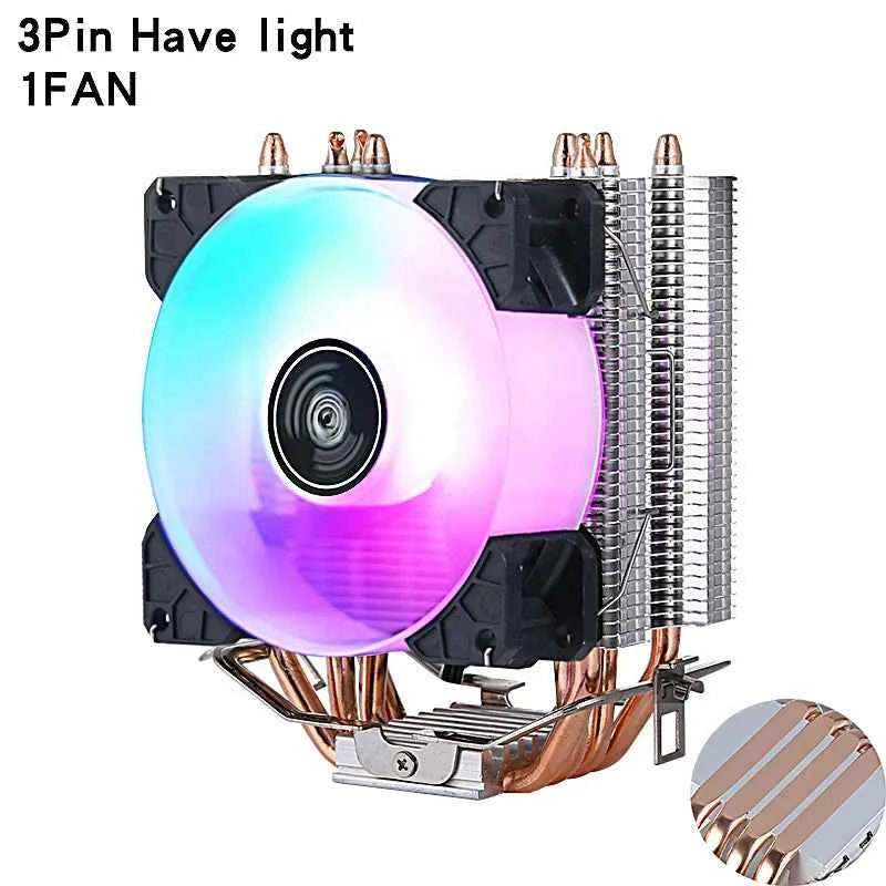 CPU Radiator PC 2/4/6 Heat Pipe Cooling 90mm Fan For LGA115x 1200 2011 x79 x99 E5 2066 1700 2099 i3 i5 i7 AMD