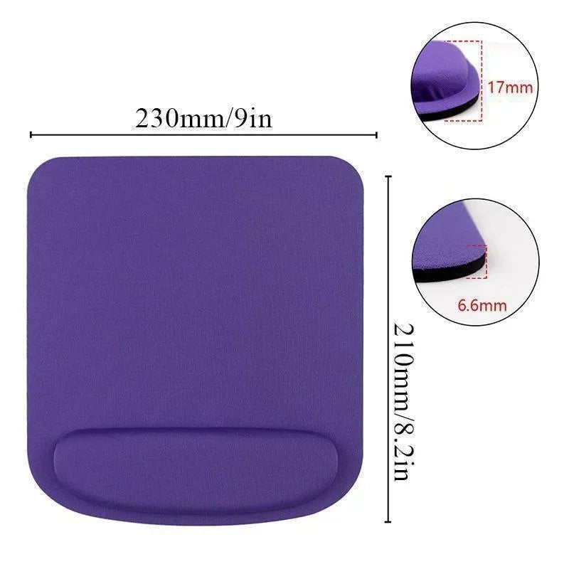 Environmental Eva Ergonomic Mousepad Computer Game Mouse Pad Wrist Pad Comfortable Mouse Mats For Office Home Solid Color