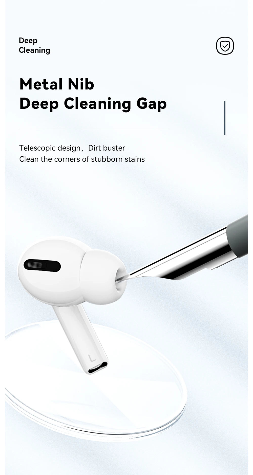 Essager 5 in 1 Cleaning Kit  For Computer Keyboard Cleaner Brush Earphones Cleaning Pen For AirPods Pro 3 iPhone Cleaning Tools